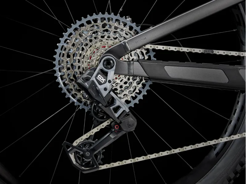 Trek Top Fuel 8 GX AXS Full Suspension Mountain Bike 2025 in Matte Dnister Black-7